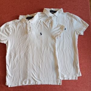 Polo by Ralph Lauren 2 Pieces Classic White Polo Shirts